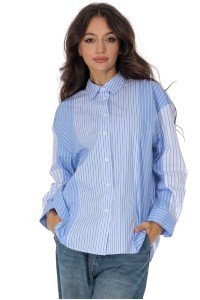 Multi striped oversized shirt Blue  Aimelia BR2942