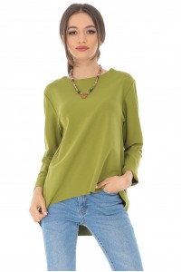 Casual top Aimelia BR2524 Lime in a soft fabric.