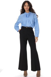 Office trousers with pockets Black TR562