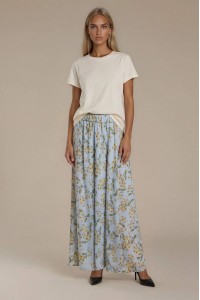 Women’s Grey Maxi Skirt in Viscose with Pockets Women’s Grey Maxi Skirt in Viscose with Pockets