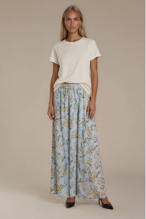 Women’s Grey Maxi Skirt in Viscose with Pockets 