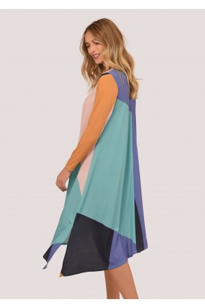 Multicolor long sleeves dress Aimelia 