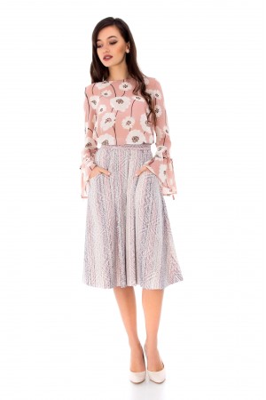 Elegant midi skirt by Aimelia-FR361