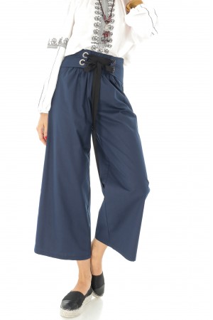 Navy high waist trousers Aimelia - TR307