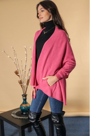 A chic wool blend cardigan,Cerise , Aimelia BR2710