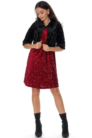 Rochie de searÃ„Æ’ A line cu paiete Grena Aimelia DR4803