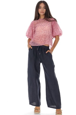 Delicate polka dot blouse in Pink Roh BR2980