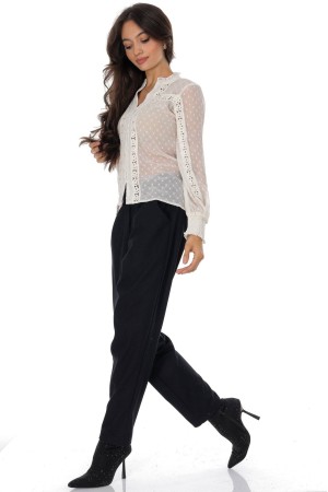 Casual trousers with pockets in Black Aimelia TR568