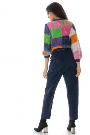 Chunky jumper BR2632 Multicoloured with mohair 