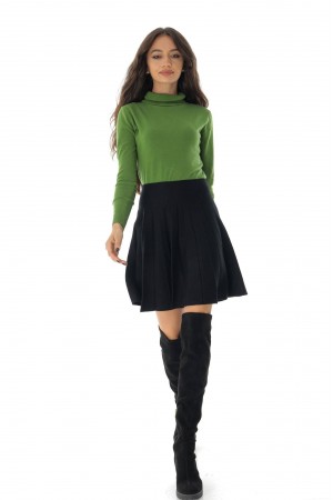 Classic polo neck jumper BR2630 Lime in a soft knit