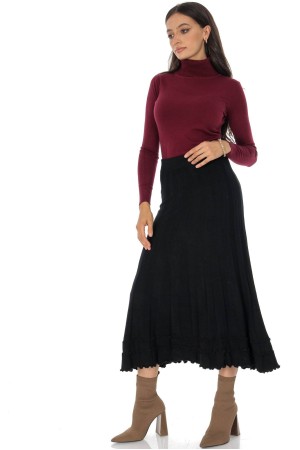 Classic Burgundy Turtleneck with Long Sleeves BR2885