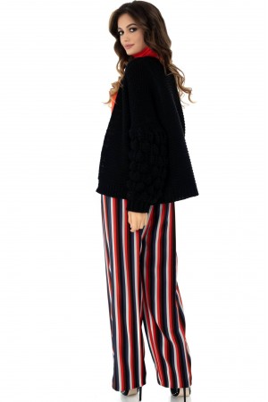 Smart striped trousers by Closet London - TR287 - Aimelia