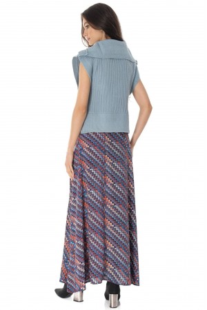 Printed maxi skirt in Multicolour Aimelia FR533
