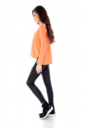Casual Orange lightweight orange jumper by Aimelia - BR1712