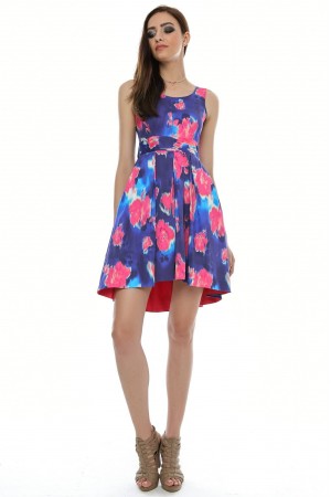 Instantly identifiable in this colourful digital print dress - DR2486