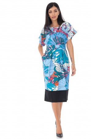 Kimono Style midi dress - AIMELIA 